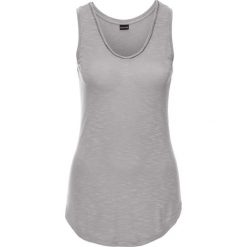 Top z kamieniami bonprix dymny szary. Szare topy damskie bonprix, z dekoltem w serek. Za 37.99 zł.