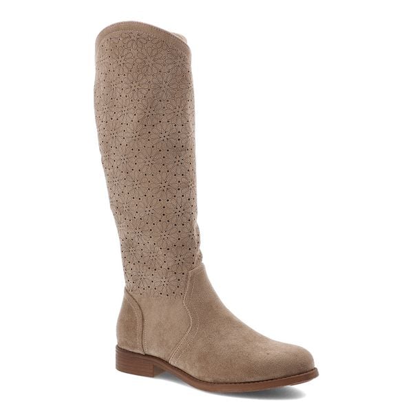 Beżowe Kozaki S.Barski Modne Obuwie Damskie. Brązowe kozaki damskie S.BARSKI, bez obcasa, na płaskiej podeszwie. Za 178.99 zł.