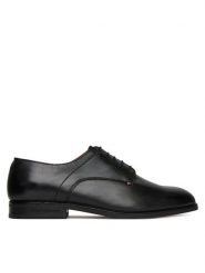 Tommy Hilfiger Półbuty Hilfiger Thunit FM0FM05533 Czarny. Czarne eleganckie półbuty Tommy Hilfiger, ze skóry, wizytowe, bez zapięcia. Za 459.99 zł.
