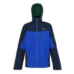 Męska Kurtka Przeciwdeszczowa Z Kapturem Birchdale. Niebieskie kurtki sportowe męskie Regatta, m, bez wzorów, trekkingowe. Za 133.99 zł.