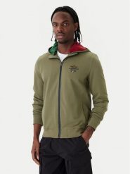 Aeronautica Militare Bluza 261FE2097UF00674 Zielony Regular Fit. Zielone bluzy męskie Aeronautica Militare, m, bez wzorów, z bawełny, bez kaptura. Za 719.99 zł.