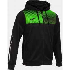Bluza męska Joma Eco Supernova rozpinana czarny/zielony L. Czarne bluzy sportowe męskie Joma, l, bez wzorów, z dresówki, młodzieżowe, z kapturem. Za 244.99 zł.