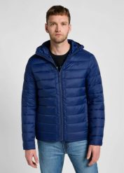 LEE MĘSKA KURTKA ZIMOWA LEE PUFFER JACKET TRUE NAVY 112355705. Niebieskie płaszcze męskie Lee, na zimę, m, bez wzorów, bez kaptura. Za 299.99 zł.