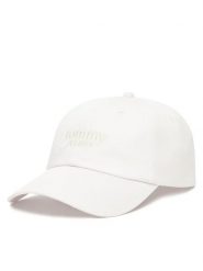 Tommy Jeans Czapka z daszkiem Script AW0AW17815 Biały. Białe czapki i kapelusze damskie Tommy Jeans, bez wzorów, z bawełny. Za 109.99 zł.