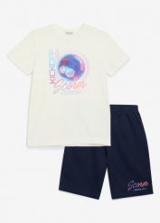T-shirt i bermudy dresowe z czystej bawełny organicznej (komplet 2.-cz). Białe t-shirty dla chłopców bonprix, bez wzorów, z bawełny, bez ramiączek. Za 79.99 zł.