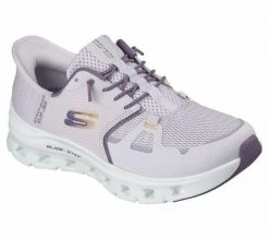 Buty SKECHERS GLIDE STEP PRO Fioletowy. Fioletowe trekkingi damskie Skechers, trekkingowe. Za 281.99 zł.
