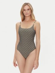 Guess Strój kąpielowy E5GJ45 KCRL2 Zielony. Zielone kostiumy jednoczęściowe damskie Guess, l, z aplikacjami, z syntetyku. Za 309.99 zł.