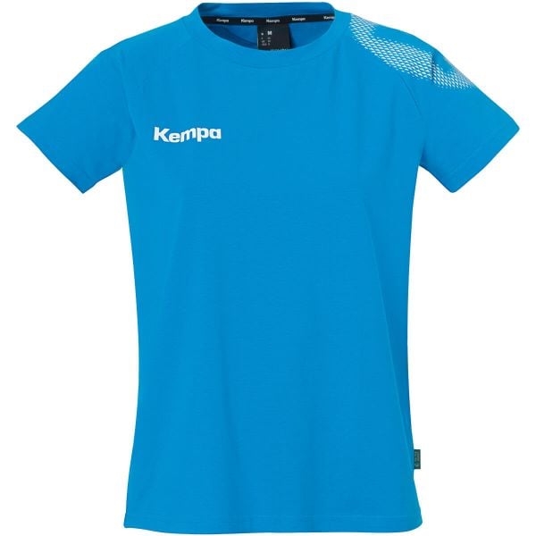 Koszulka damska Kempa Core 26. Niebieskie t-shirty damskie Kempa, l, bez wzorów, z materiału, bez kołnierzyka. Za 129.50 zł.