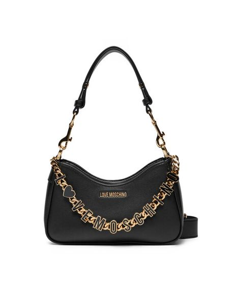 LOVE MOSCHINO Torebka JC4070PP1ML1300A Czarny. Czarne torebki do ręki damskie Love Moschino, bez wzorów, ze skóry, bez dodatków. Za 639.99 zł.