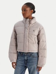 Calvin Klein Jeans Kurtka zimowa LV047D504G Szary Regular Fit. Szare kurtki damskie Calvin Klein Jeans, na zimę, xs, bez wzorów, z jeansu, bez kaptura. Za 899.99 zł.