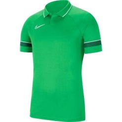 Męska Koszulka Polo Academy 21. Zielone koszulki polo męskie Nike, m, bez wzorów, z materiału, bez ramiączek. Za 87.75 zł.