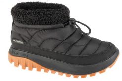 Buty zimowe damskie, Snowtrot Shorty. Czarne obuwie sportowe damskie Columbia, bez wzorów, z materiału. Za 387.05 zł.