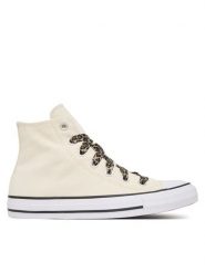 Converse Trampki Chuck Taylor All Star Leopard Laces A19179C Kremowy. Białe trampki i tenisówki damskie Converse, bez wzorów, z materiału, retro, bez zapięcia. Za 419.99 zł.