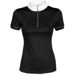 Damska koszulka polo na zawody Harry's Horse Blackpool. Czarne koszule damskie HARRYS HORSE, m, bez wzorów, eleganckie, bez kołnierzyka, bez ramiączek. Za 174.00 zł.