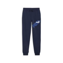 Spodnie Puma Power Graphic Tr Cl. Niebieskie spodnie sportowe męskie Puma, s, bez wzorów, z bawełny, trekkingowe. Za 120.99 zł.