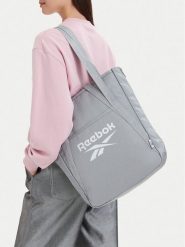 Reebok Torebka CWBEO-RBK-B-006-10 Szary jasny. Szare torebki do ręki damskie Reebok, bez wzorów, z materiału, bez dodatków. Za 129.99 zł.
