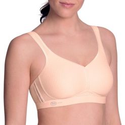 Stanik do biegania Performance z wysoki poziomem podtrzymywania. Czerwone biustonosze ANITA ACTIVE, bez wzorów, z elastanu. Za 282.00 zł.