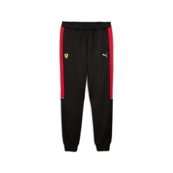 Spodnie dresowe Puma Ferrari MT7. Czerwone spodnie sportowe męskie Puma, l, bez wzorów, z dresówki, na fitness i siłownię. Za 365.60 zł.