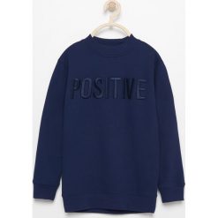 Bluza z napisem positive - Granatowy. Bluzy dla chłopców marki Reserved. W wyprzedaży za 39.99 zł.