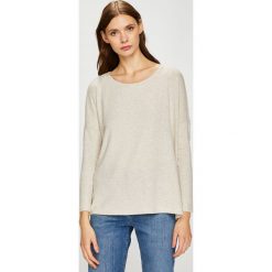Only - Sweter. Szare swetry damskie Only, z dzianiny, z okrągłym kołnierzem. W wyprzedaży za 79.90 zł.