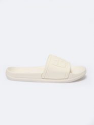 Klapki damskie plażowe beżowe NN274A667 800. Brązowe klapki damskie Big Star, bez wzorów, z materiału, boho, bez obcasa. Za 89.99 zł.