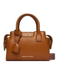 Armani Exchange Torebka XW002159 AF19892 U6123 Brązowy. Brązowe torebki do ręki damskie Armani Exchange, bez wzorów, ze skóry, bez dodatków. Za 629.99 zł.