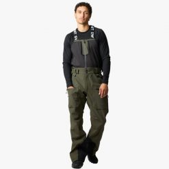 Spodnie narciarskie męskie Swedemount Lofoten 3L Shell Bib Pants wodoodporne. Zielone spodnie snowboardowe męskie SWEDEMOUNT, l, bez wzorów, narciarskie. Za 899.99 zł.