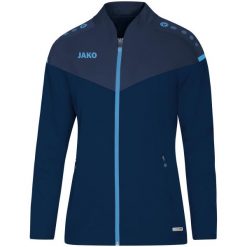 Kurtka Jako femme de loisir Champ 2.0. Niebieskie kurtki damskie Jako, bez wzorów, z materiału, bez kaptura, na fitness i siłownię. Za 179.00 zł.