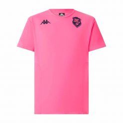 T-shirt Stade Français Millido 2025/26. Czerwone t-shirty męskie Kappa, m, bez wzorów, z bawełny, eleganckie, bez kołnierzyka. Za 239.50 zł.