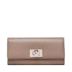 Portfel Furla. Brązowe portfele damskie Furla, bez wzorów. Za 889.99 zł.