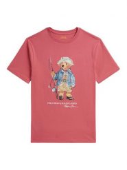 Polo Ralph Lauren T-Shirt 323B18890003 Czerwony jasny Regular Fit. Czerwone t-shirty dla chłopców Polo Ralph Lauren, bez wzorów, z bawełny, bez ramiączek. Za 289.99 zł.