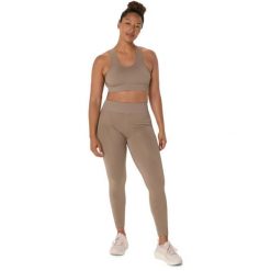 Biustonosz dla kobiet Asics Nagino Flex. Brązowe biustonosze Asics, bez wzorów, z tkaniny. Za 319.00 zł.