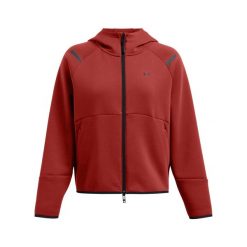 Kurtka damska Under Armour Unstoppable Fleece. Brązowe bluzy sportowe damskie Under Armour, bez wzorów, z kapturem, na fitness i siłownię. Za 474.00 zł.