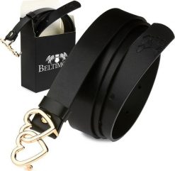 Beltimore Beltimore skórzany pasek damski klamra serca D54. Paski damskie Beltimore, bez wzorów. Za 52.79 zł.