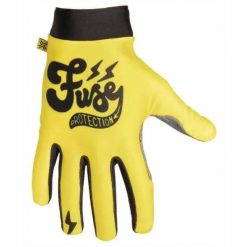 Rękawiczki rowerowe Bmx/ hulajnoga Fuse Omega. Żółte rękawiczki dziecięce Fuse, bez wzorów. Za 161.99 zł.