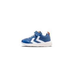 Trenerzy dla dzieci Hummel Actus ML Recycled. Niebieskie buty sportowe dziewczęce Hummel, bez wzorów, z nubiku, bez zapięcia, na jogę i pilates. Za 131.50 zł.
