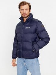 Napapijri Kurtka zimowa NP0A4GJF Granatowy Regular Fit. Niebieskie kurtki męskie Napapijri, na zimę, m, bez wzorów, z syntetyku, bez kaptura. Za 689.99 zł.