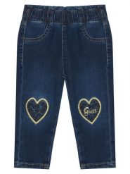 Guess Jeansy A6BA01 D2199 Granatowy Regular Fit. Niebieskie jeansy dla dziewczynek Guess, z bawełny. Za 174.99 zł.