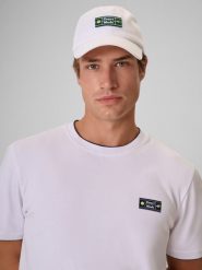 4F Czapka z daszkiem strapback męska - biała L/XL (60cm). Białe czapki i kapelusze męskie 4f, z aplikacjami, z bawełny, klasyczne. Za 69.99 zł.