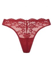 Guess Stringi O4YE01 PZ01C Czerwony. Czerwone stringi damskie Guess, l, z aplikacjami, z syntetyku. Za 99.99 zł.