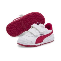 Buty Sportowe Dziewczęce Puma Stepfleex 2 Sl V. Białe buty sportowe dziewczęce Puma, bez wzorów, bez zapięcia, trekkingowe. Za 112.99 zł.