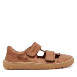 Sandały Froddo. Brązowe sandały chłopięce Froddo, bez zapięcia. Za 279.99 zł.