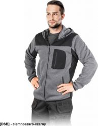 Reis LH-SCOT - Bluza ochronna z kapturem - jasnoszaro-czarny XL. Brązowe bluzy męskie Reis, m, bez wzorów, z kapturem. Za 84.35 zł.