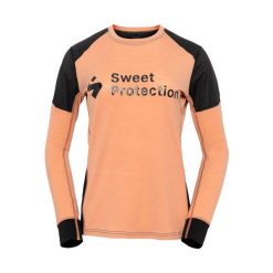 Damska koszulka z długim rękawem z wełny merino Sweet Protection Hunter. Czerwone bluzy sportowe damskie SWEET PROTECTION, bez wzorów, z wełny, rowerowe. Za 459.50 zł.