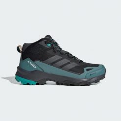 Buty turystyczne Terrex Skychaser AX5 Mid GORE-TEX. Czarne trekkingi męskie Adidas, wspinaczkowe, gore-tex. Za 599.00 zł.