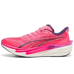 Buty Do Biegania Puma Deviate Nitro 4 X Hyrox Wns Damskie. Czerwone obuwie sportowe damskie Puma, bez wzorów, z gumy, do biegania. Za 639.99 zł.