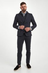 Spodnie męskie w kant KARL LAGERFELD. Eleganckie spodnie męskie KARL LAGERFELD, m, bez wzorów. W wyprzedaży za 601.30 zł.
