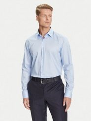 BOSS Koszula H-Joe 50545145 Błękitny Regular Fit. Niebieskie koszule męskie Boss, m, bez wzorów, z bawełny, biznesowe, bez kołnierzyka, bez ramiączek. Za 469.99 zł.