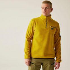 Affinity Męski polar narciarski. Żółte bluzy męskie Dare 2b, na zimę, m, bez wzorów, z polaru, bez kaptura. Za 20.00 zł.