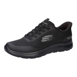 Sandały Skechers Summits Leyter Męskie Slip-ons Czarne. Czarne sandały męskie Skechers, z dzianiny, bez zapięcia. Za 375.90 zł.